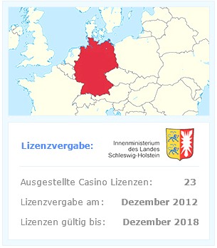 De Duitse gokken licenties worden uitgegeven door Schleswig-Holstein onder strikte regelgeving