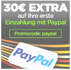 Speciale 30 Euro biedt 888Casino alle spelers het deponeren van voor de eerste keer met Paypal