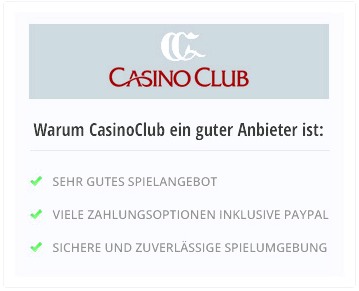 Alle voordelen van clubs Casino Overzicht