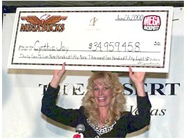 De 37-jarige Cynthia Jay Brennan was verrast met een 35 miljoen, Jackpot