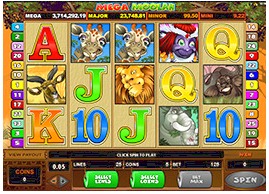 In River Belle Online Casino bijna 6 miljoen Euro 2009 zal bij Mega Moolah Slot gewonnen