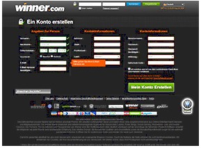 Voorbeschouwing Winner Casino inschrijfformulier